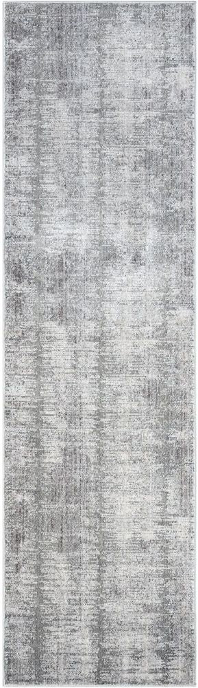Nourison Abstract Hues ABH03 Runner Rug - Grey & White