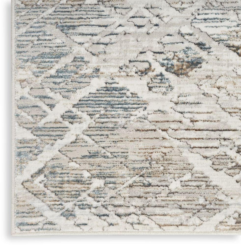 Nourison Glitz GLZ11 Runner Rug - Grey & Multicolour