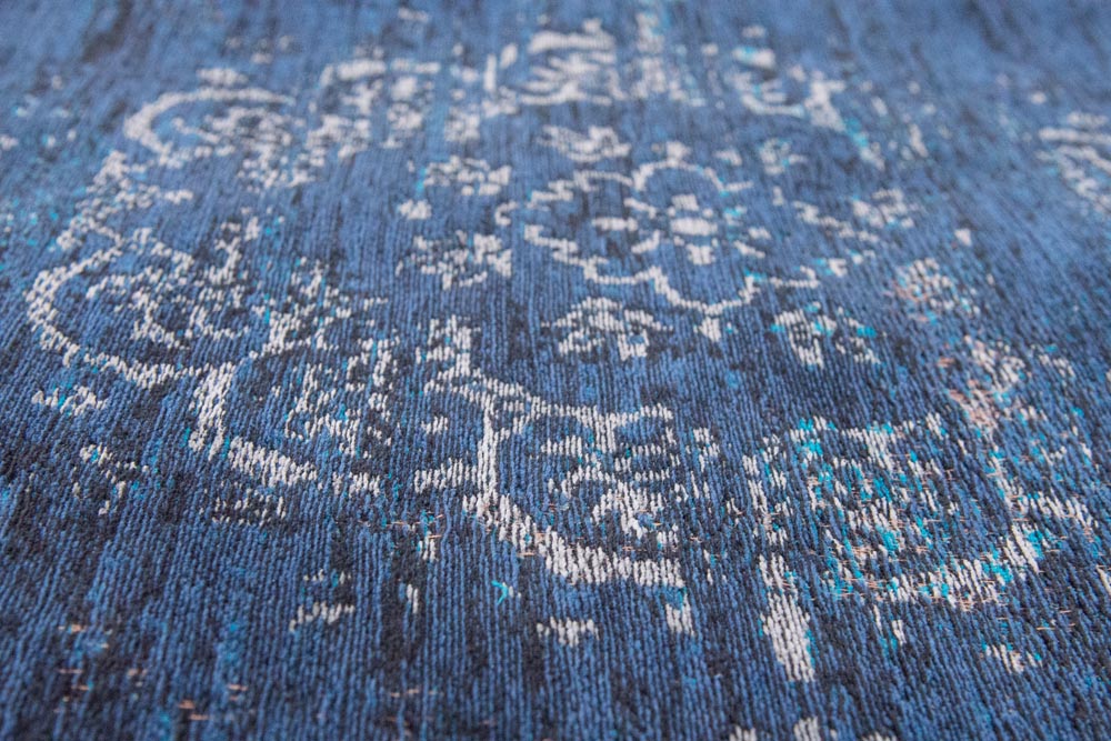 Louis De Poortere Medallion Rug - Blue Night 8254