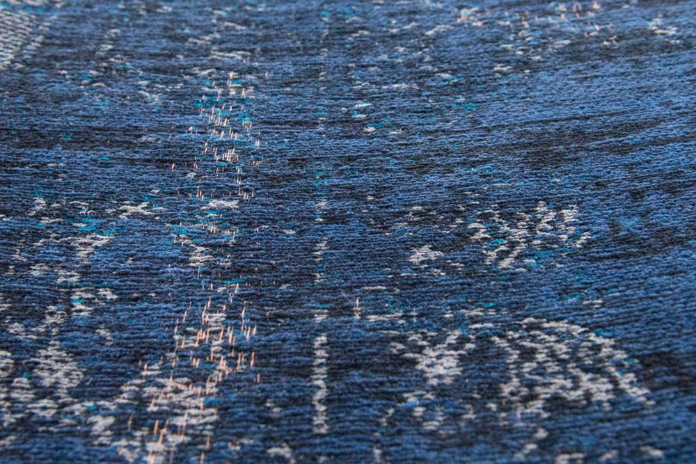 Louis De Poortere Medallion Rug - Blue Night 8254