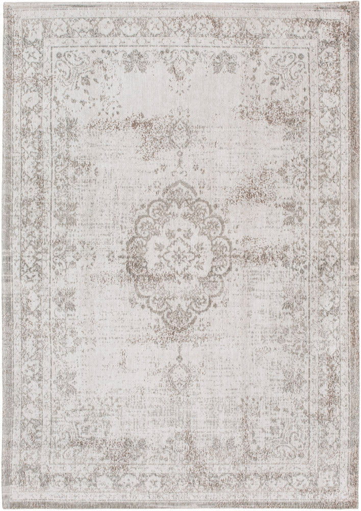 Louis De Poortere Medallion Rug - Salt & Pepper 8383