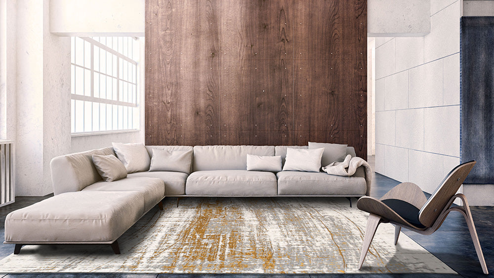 Louis De Poortere Griff Rug - Columbus Gold 8419
