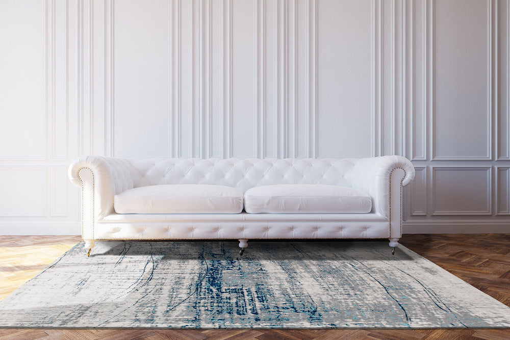 Louis De Poortere Griff Rug - Bronx Azurite 8421