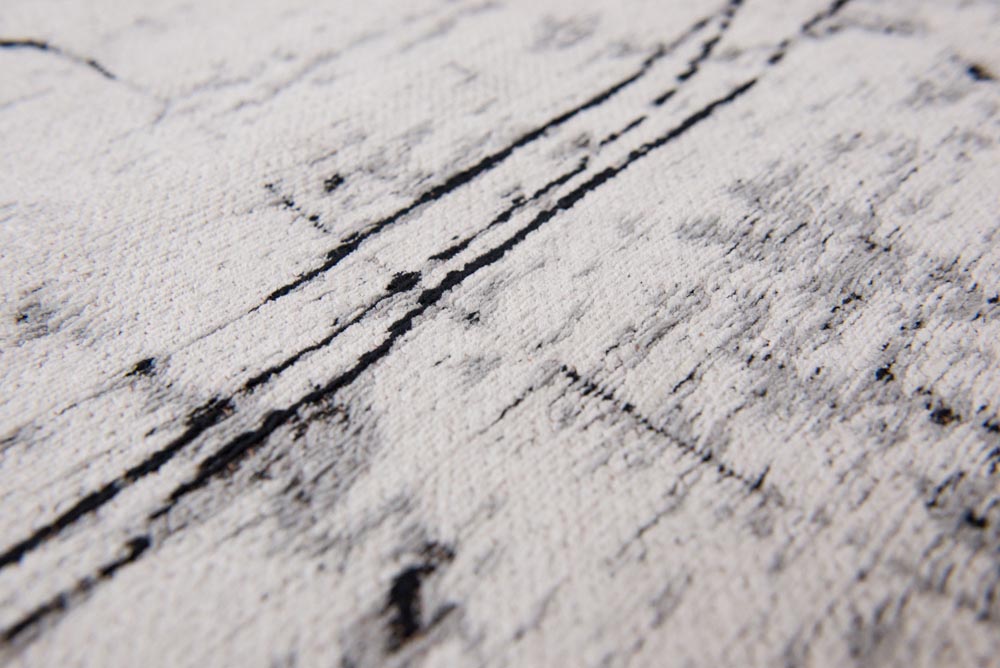 Louis De Poortere Griff Rug - Metro Black & White 8926