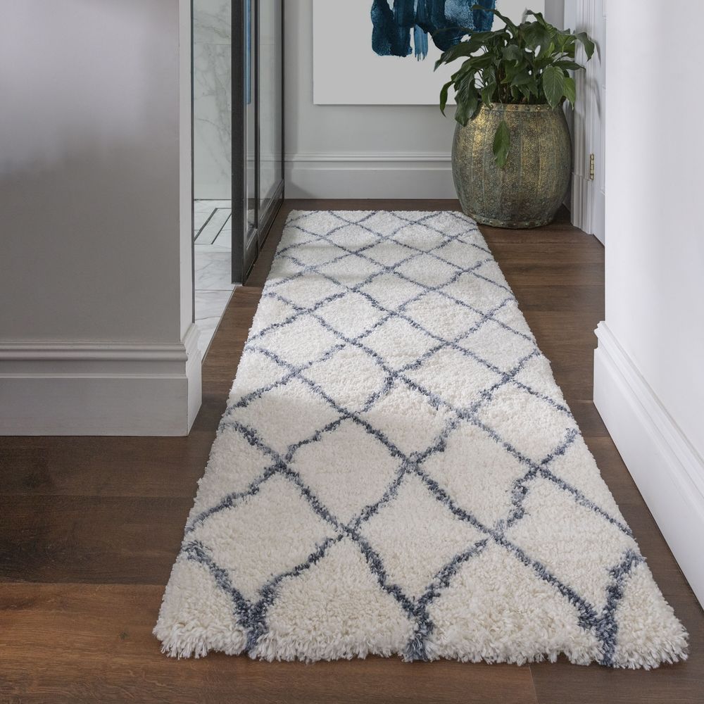 Asiatic London Cosy Textures Alto Runner Rug - AL03 Cream & Blue
