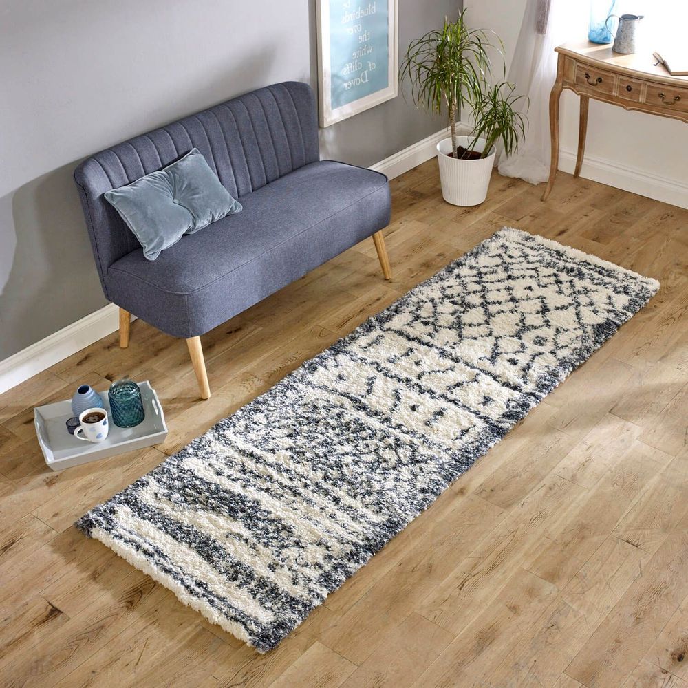Asiatic London Cosy Textures Alto Runner Rug - AL04 Cream & Grey
