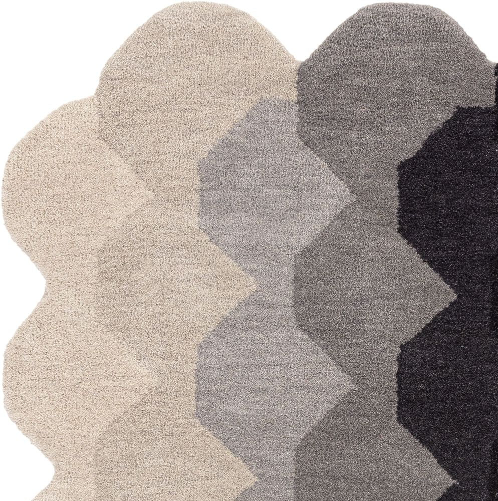 Contemporary Design Hive Runner Rug - Charcoal