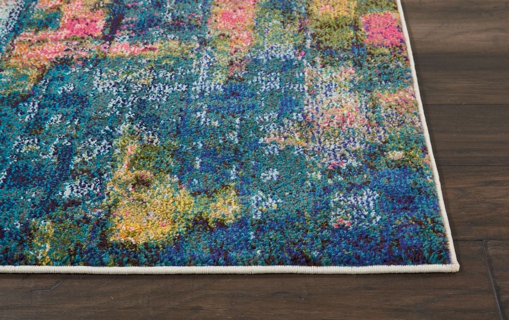 Nourison Celestial CES09 Runner Rug - Blue & Yellow