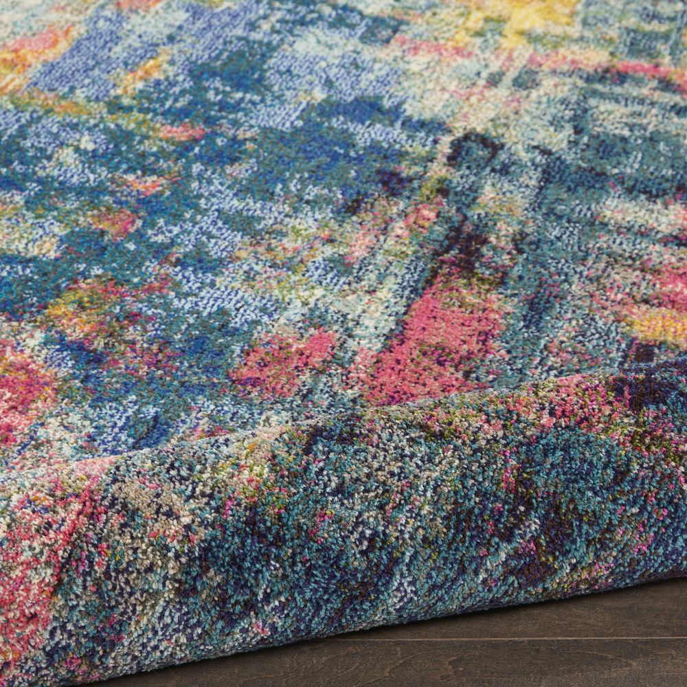 Nourison Celestial CES09 Runner Rug - Blue & Yellow