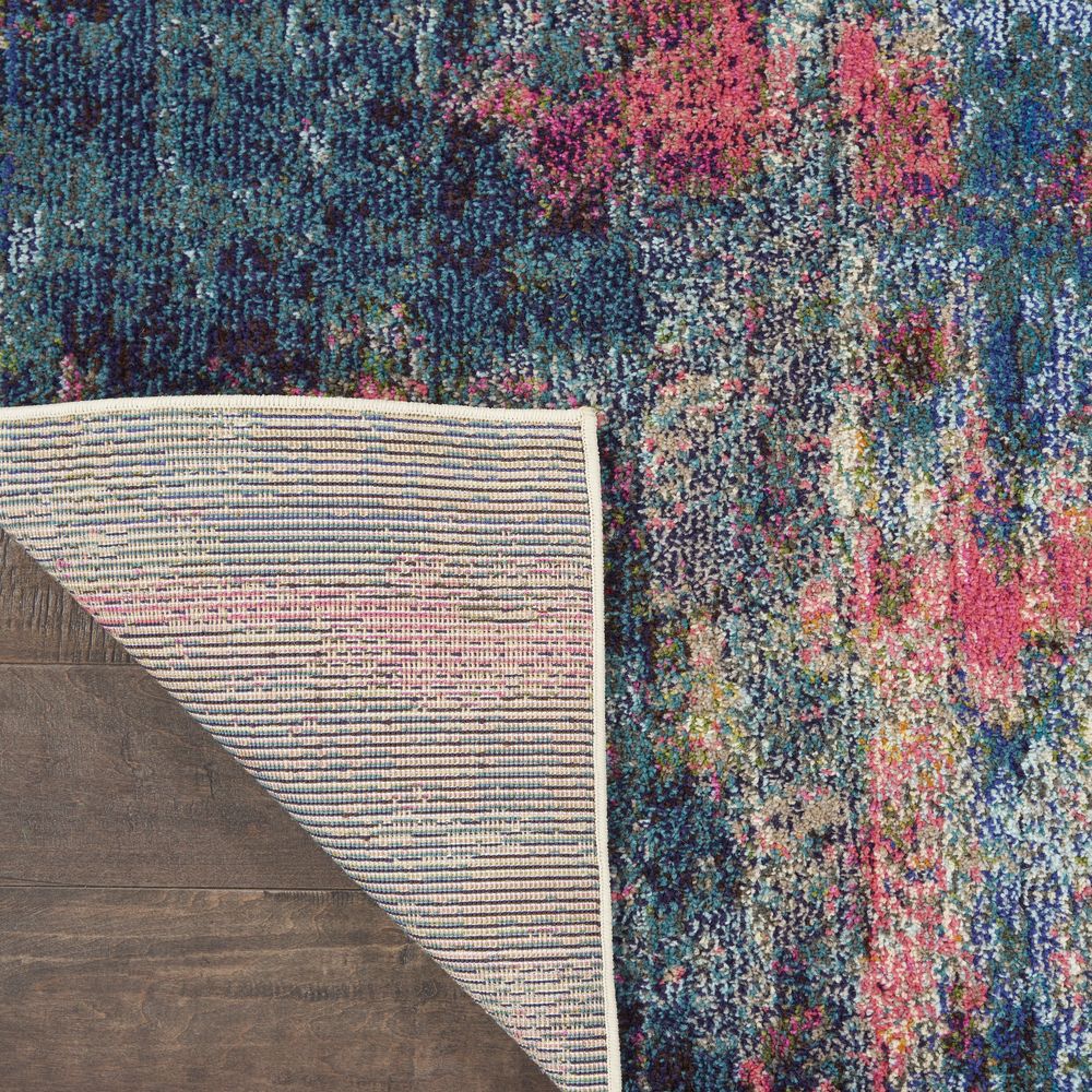 Nourison Celestial CES09 Runner Rug - Blue & Yellow