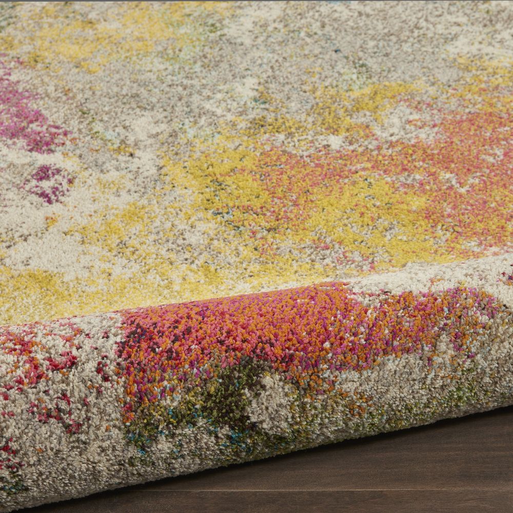 Nourison Celestial CES12 Round Rug - Ivory & Multicolour