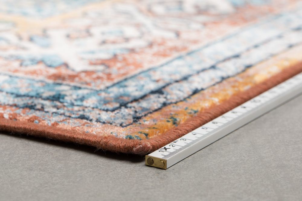 Dutchbone Mahal Rug - Blue & Brick
