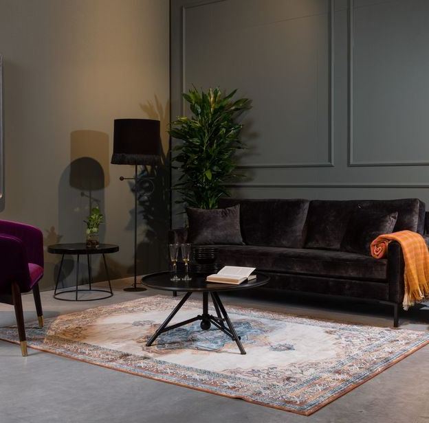 Dutchbone Mahal Rug - Blue & Brick