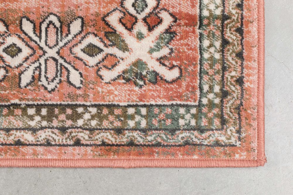 Dutchbone Mahal Rug - Pink & Olive
