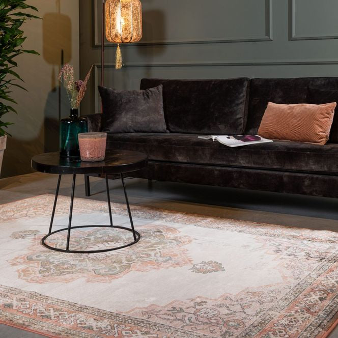 Dutchbone Mahal Rug - Pink & Olive
