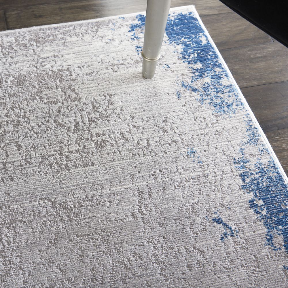 Nourison Etchings ETC01 Rug - Grey & Navy