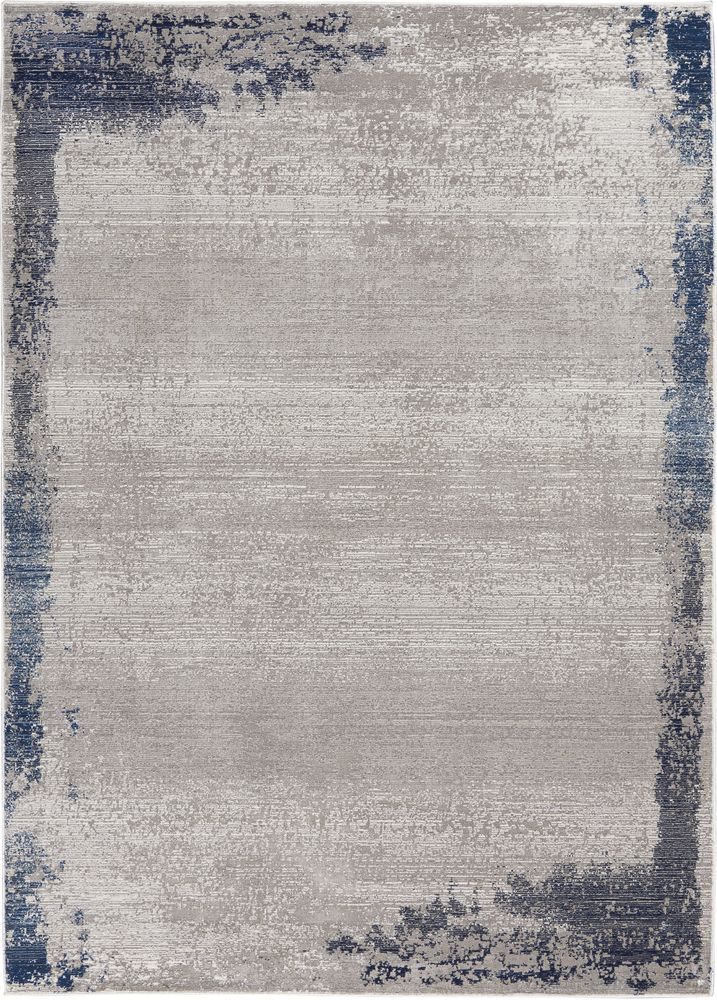 Nourison Etchings ETC01 Rug - Grey & Navy