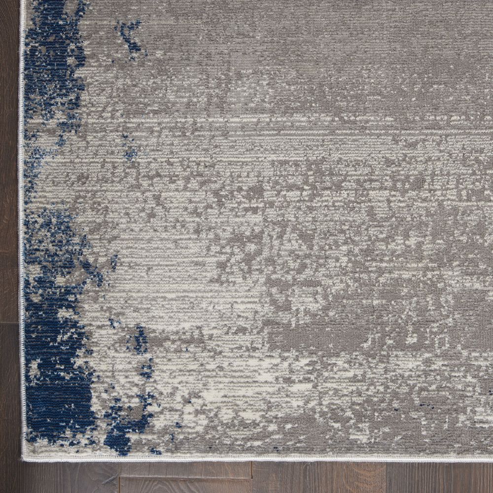 Nourison Etchings ETC01 Rug - Grey & Navy