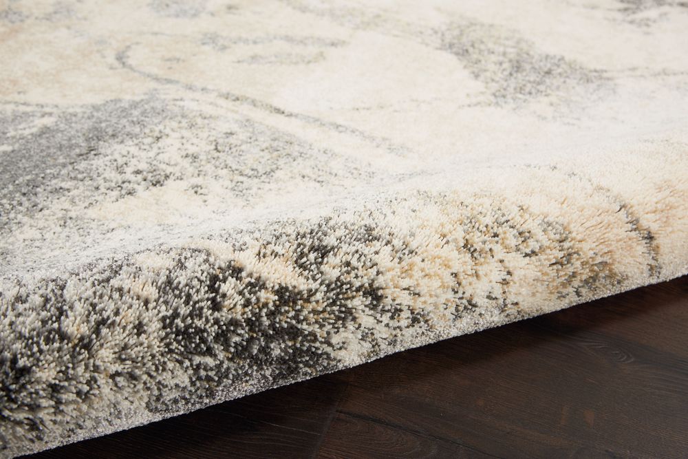 Nourison Fusion FSS16 Rug - Cream & Grey