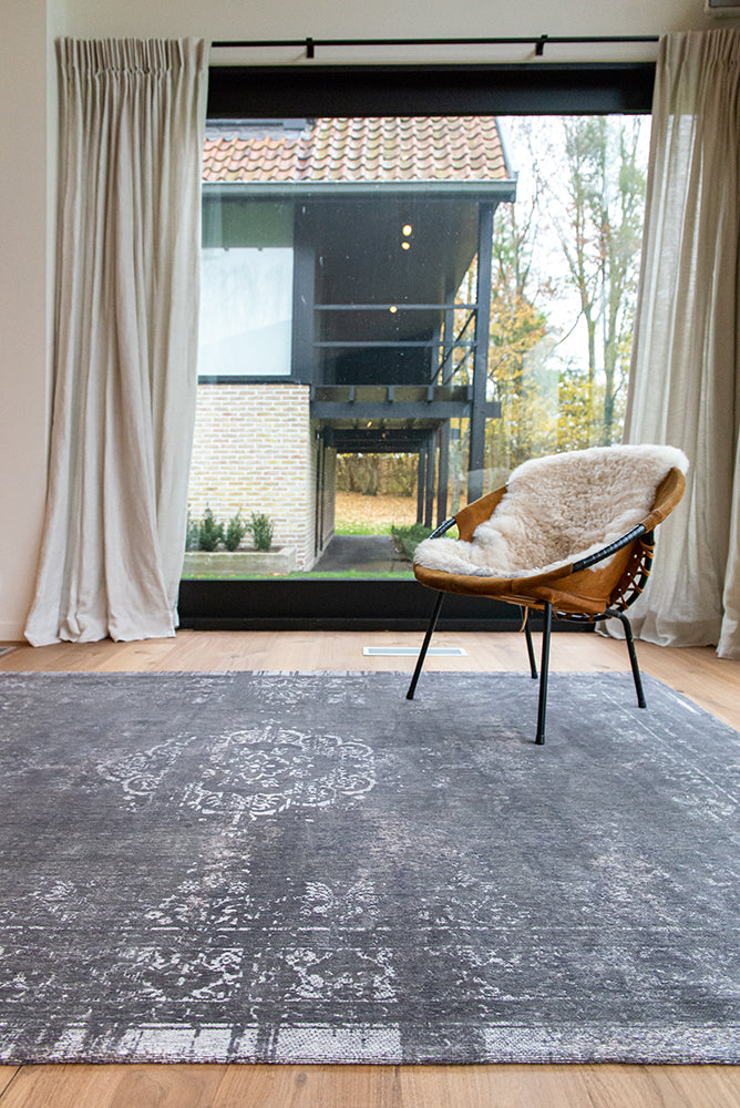 Louis De Poortere Fading World Medallion Rug - 9148 Stone