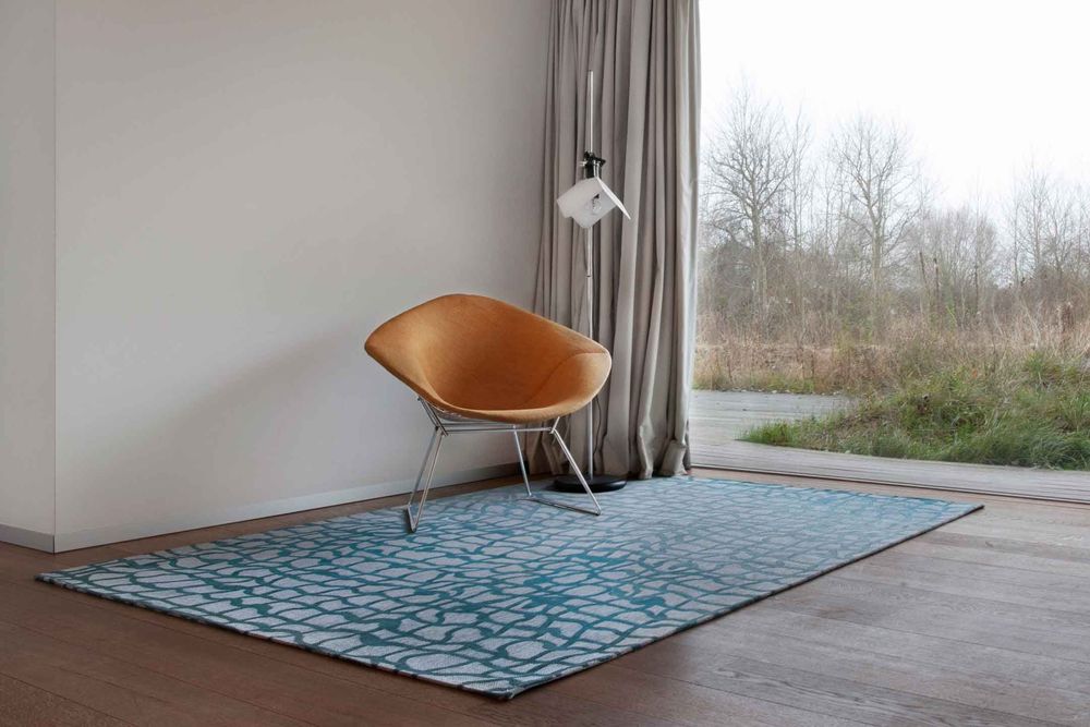 Louis De Poortere Mad Men Dedalo Rug - 9203 Blue Marine