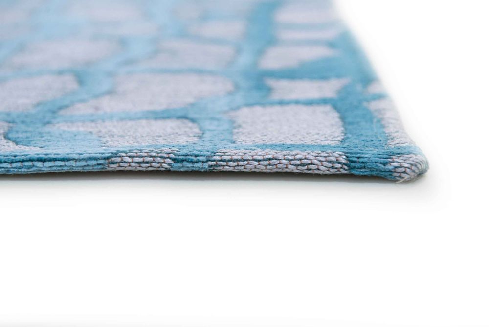 Louis De Poortere Mad Men Dedalo Runner Rug - 9203 Blue Marine