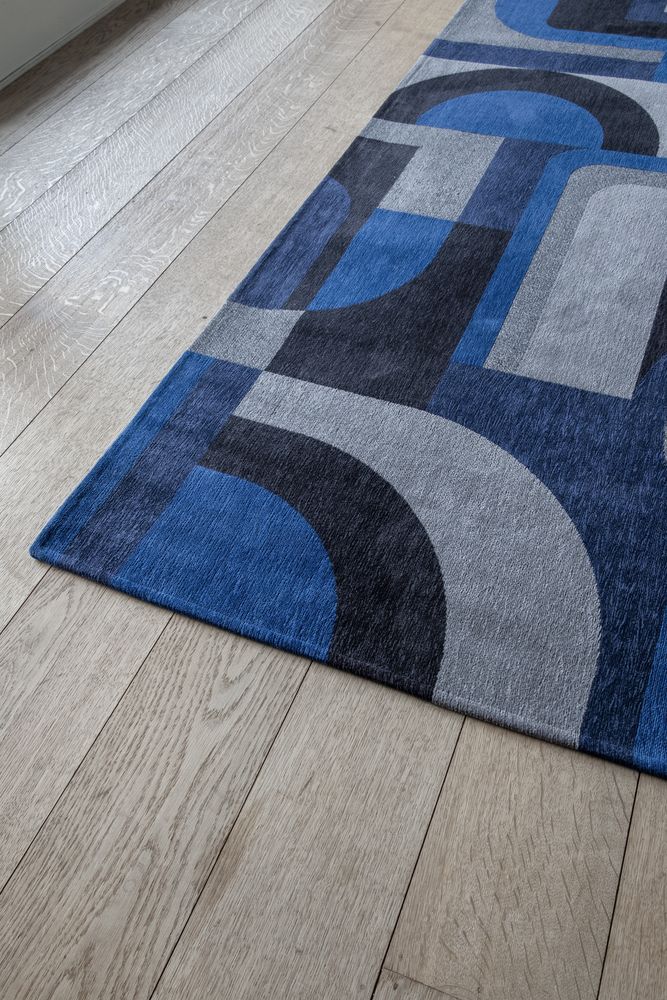 Louis De Poortere Nuance Module Rug - 9207 Weimer Blue