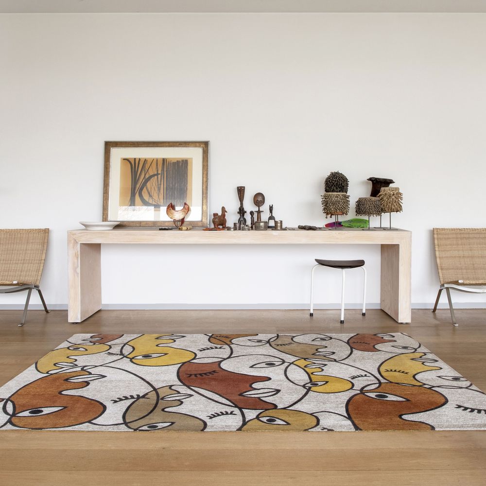 Louis De Poortere Gallery Rug - 9222 Faces