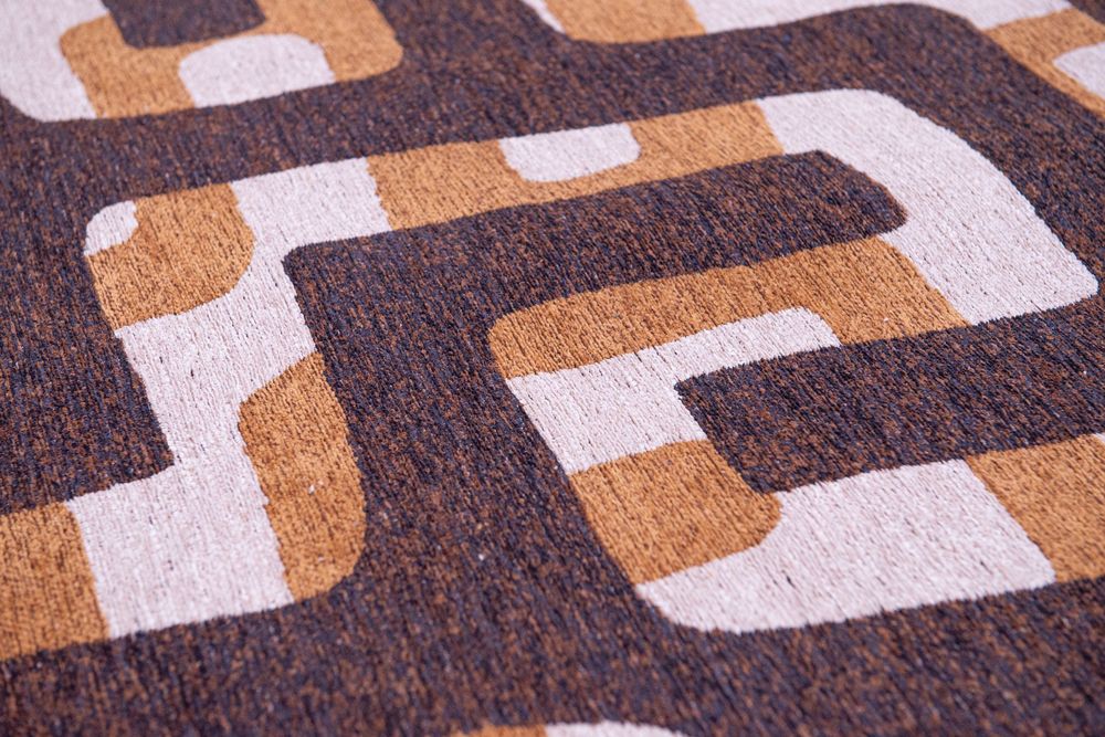 Louis De Poortere Craft Kuba Runner Rug - 9335 Bison