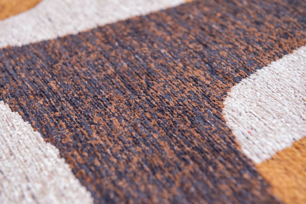 Louis De Poortere Craft Kuba Runner Rug - 9335 Bison