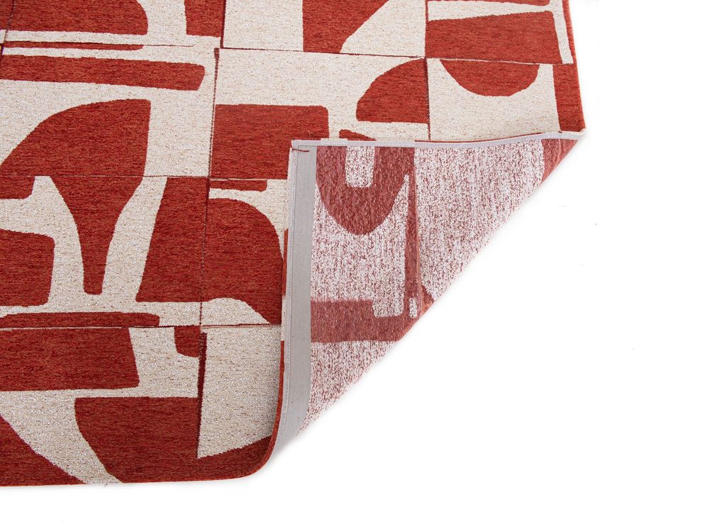 Louis De Poortere Craft Papercut Runner Rug - 9364 Rust