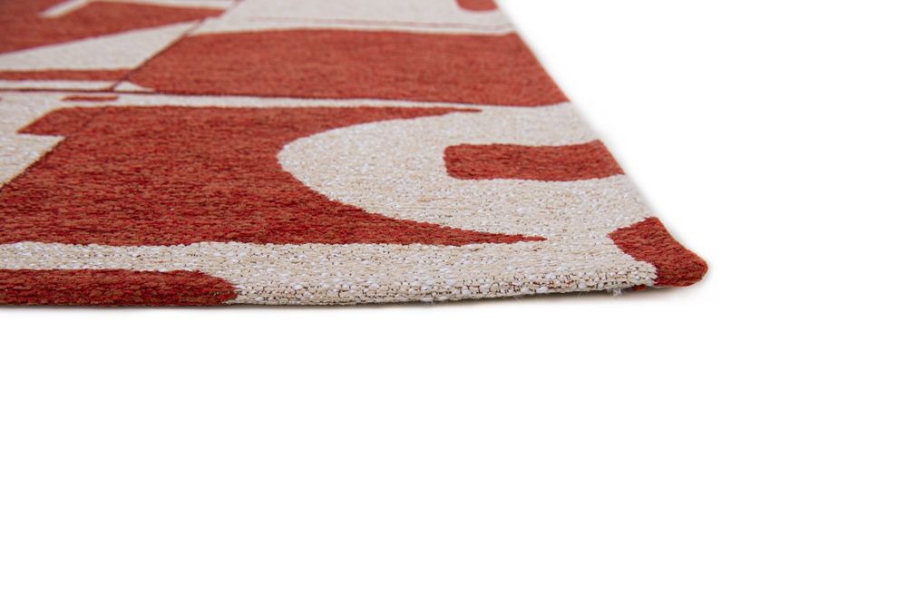 Louis De Poortere Craft Papercut Runner Rug - 9364 Rust