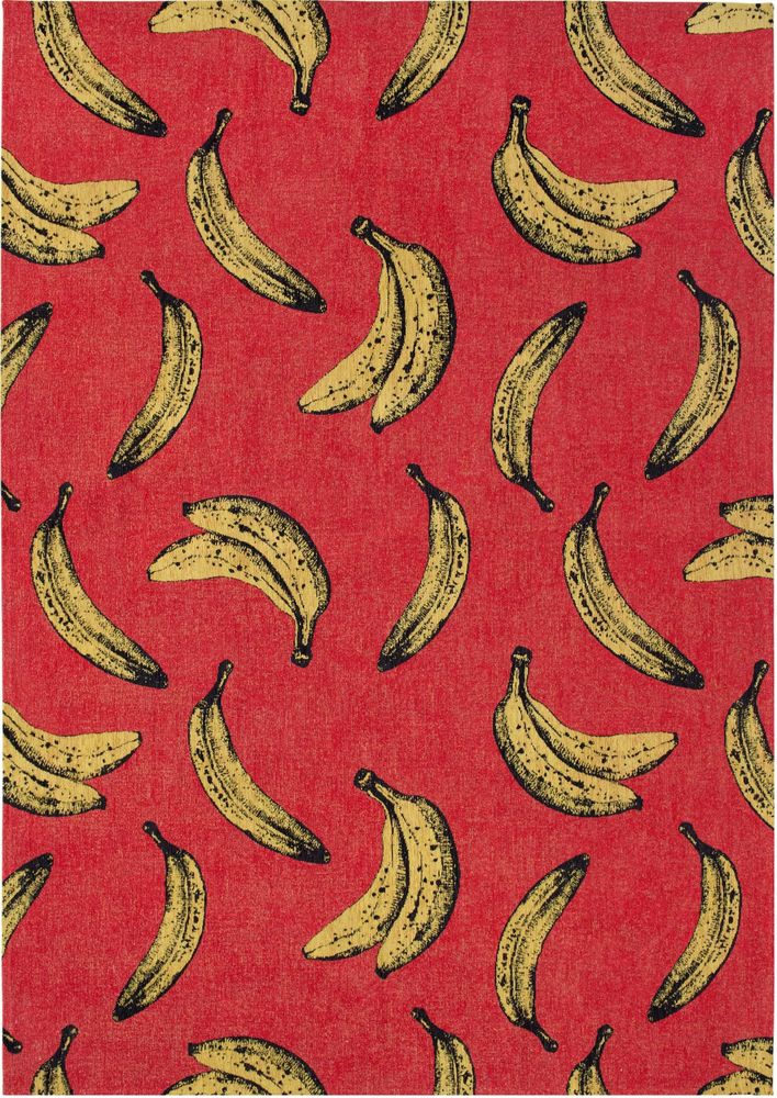 Louis De Poortere Pop Banana Rug - 9392 Miami Red