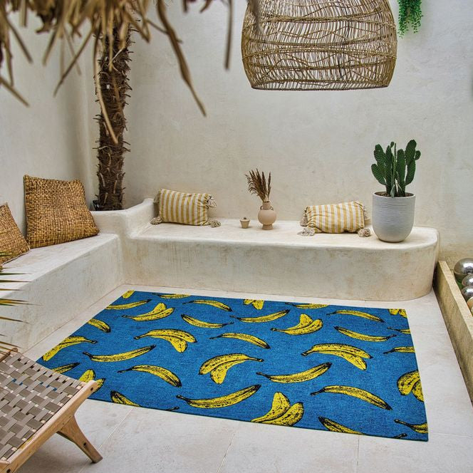 Louis De Poortere Pop Banana Rug - 9394 California Blue