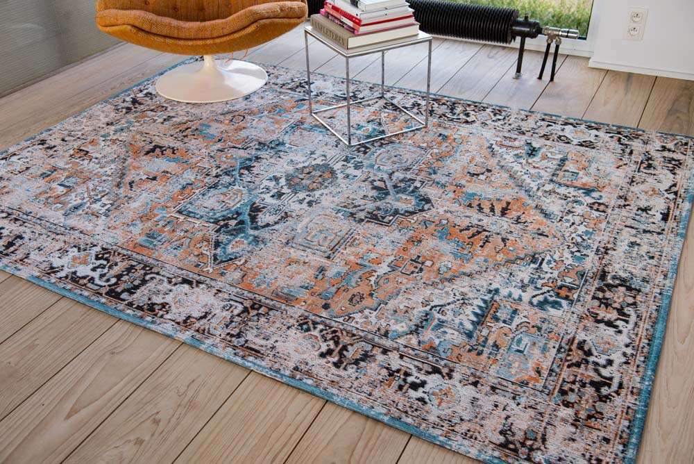 Louis De Poortere Antique Heriz Rug - Seray Orange