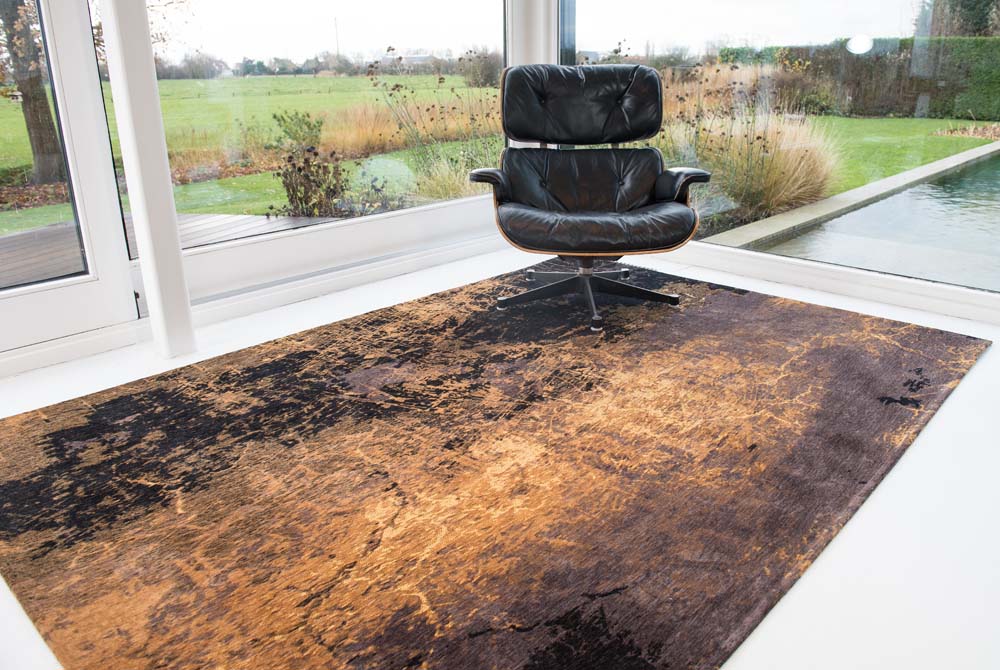 Louis De Poortere Cracks Rug - Deep Mine