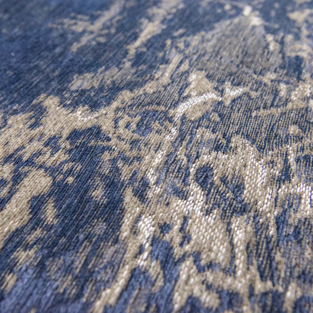 Louis De Poortere Cracks Rug - Abyss Blue
