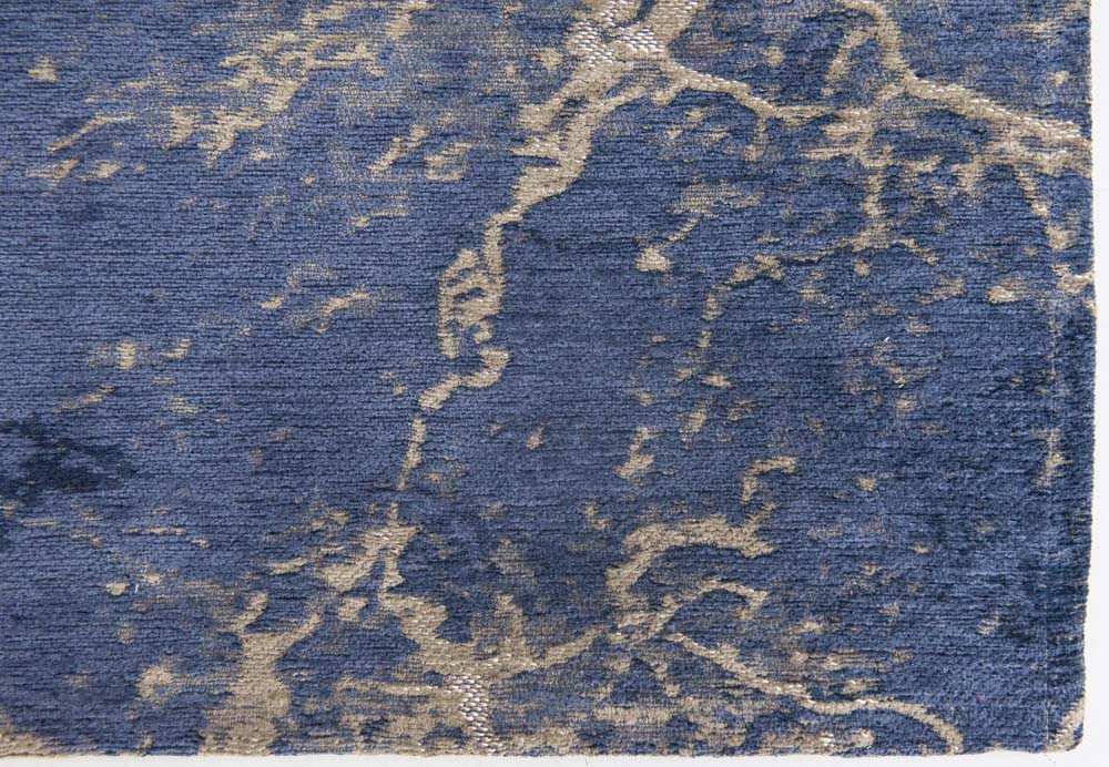 Louis De Poortere Cracks Rug - Abyss Blue