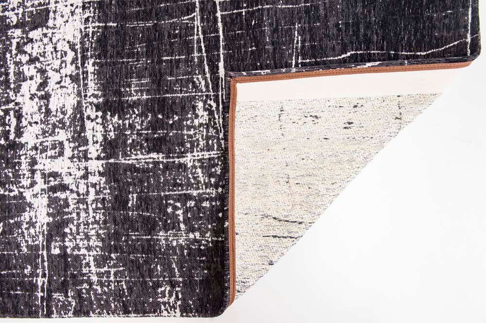Louis De Poortere Griff Rug - White On Black