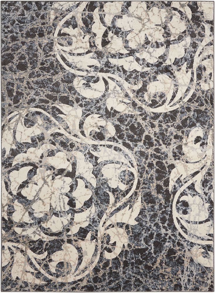 Nourison Maxell MAE10 Rug - Ivory & Charcoal
