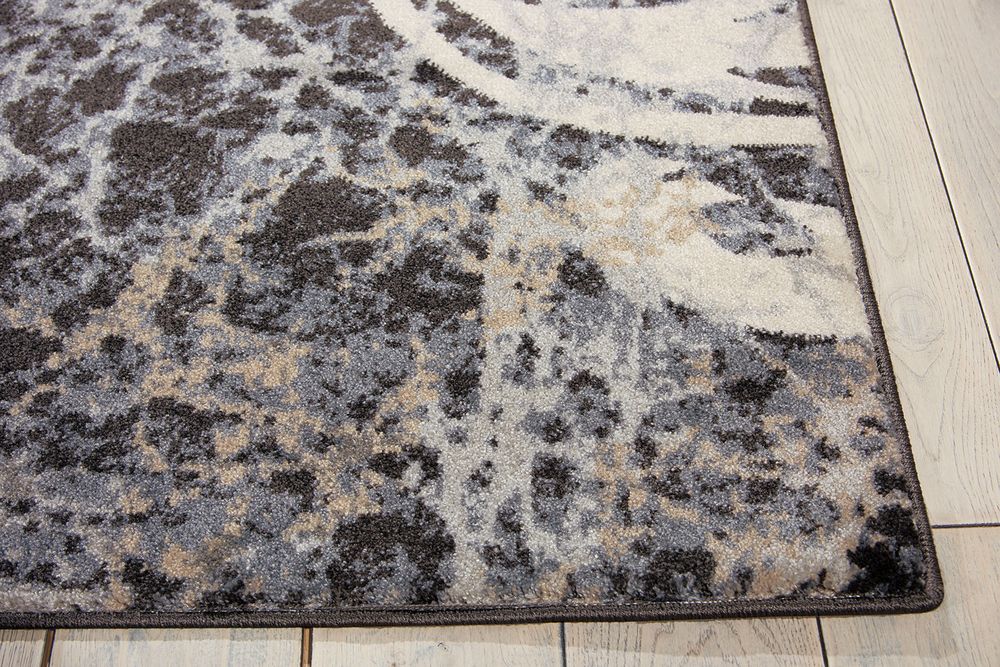 Nourison Maxell MAE10 Rug - Ivory & Charcoal