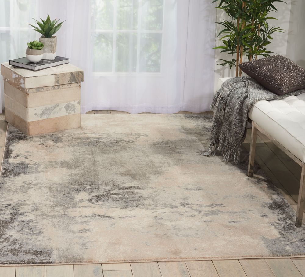 Nourison Maxell MAE13 Rug - Ivory & Grey