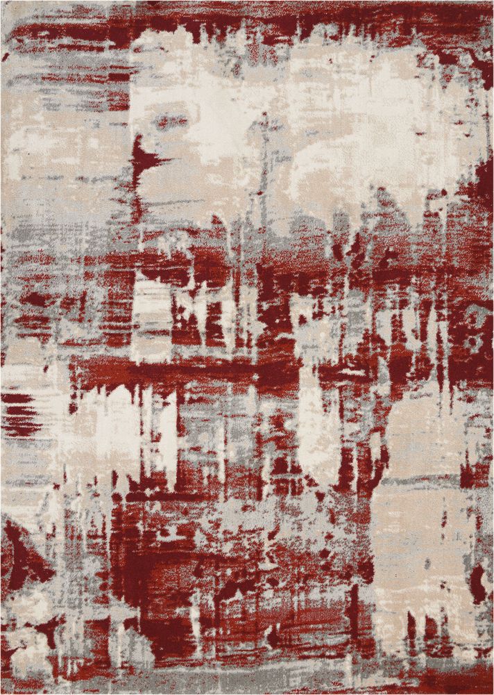 Nourison Maxell MAE14 Rug - Ivory & Red