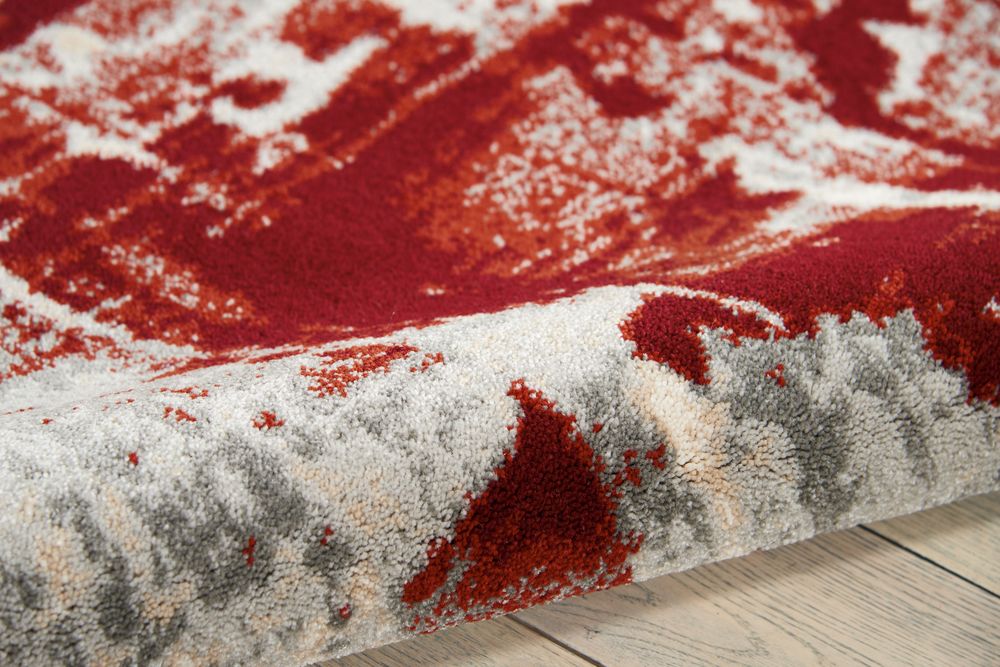 Nourison Maxell MAE14 Rug - Ivory & Red