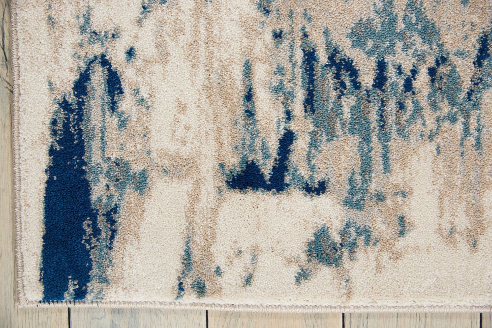 Nourison Maxell MAE16 Rug - Ivory & Blue