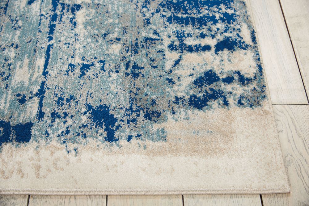 Nourison Maxell MAE16 Rug - Ivory & Blue