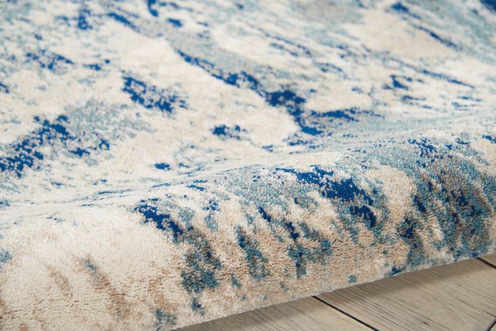 Nourison Maxell MAE16 Rug - Ivory & Blue