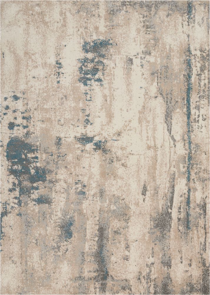 Nourison Maxell MAE17 Rug - Ivory & Teal