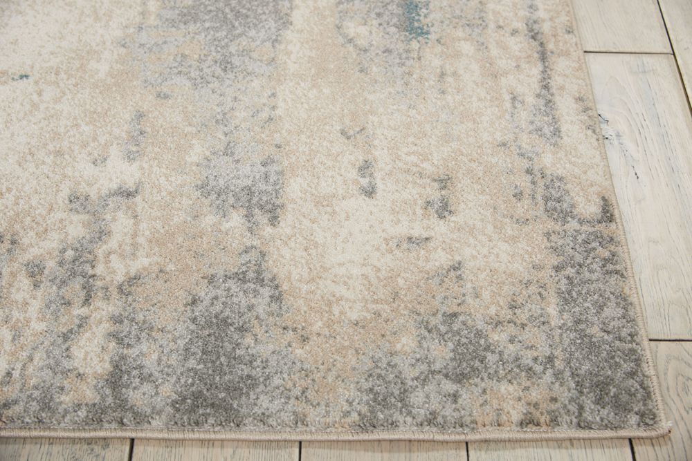 Nourison Maxell MAE17 Rug - Ivory & Teal