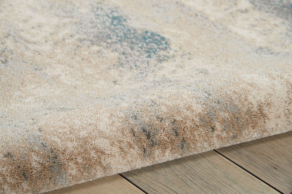 Nourison Maxell MAE17 Rug - Ivory & Teal